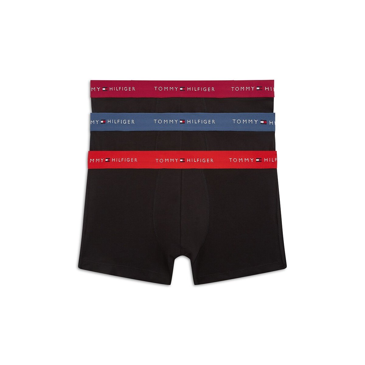 Lot de 3 boxers Everyday Essentials noir + ceint. multicolore, TOMMY HILFIGER