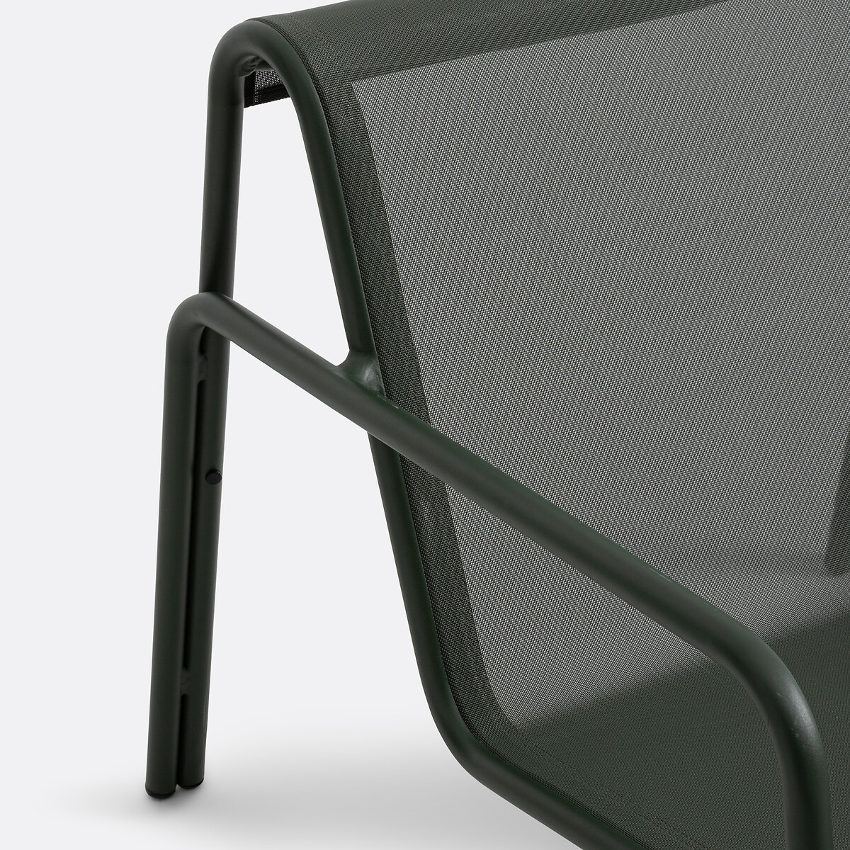 Fauteuil bas de jardin aluminium et textilène Lysa vert foncé, LA REDOUTE INTERIEURS