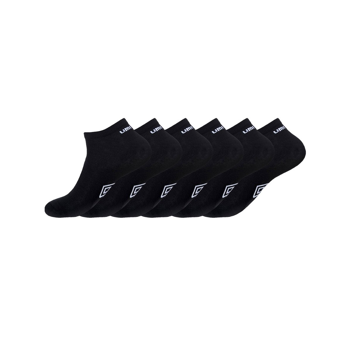 Lot De 6 Paires De Chaussettes Sneakers noir, UMBRO