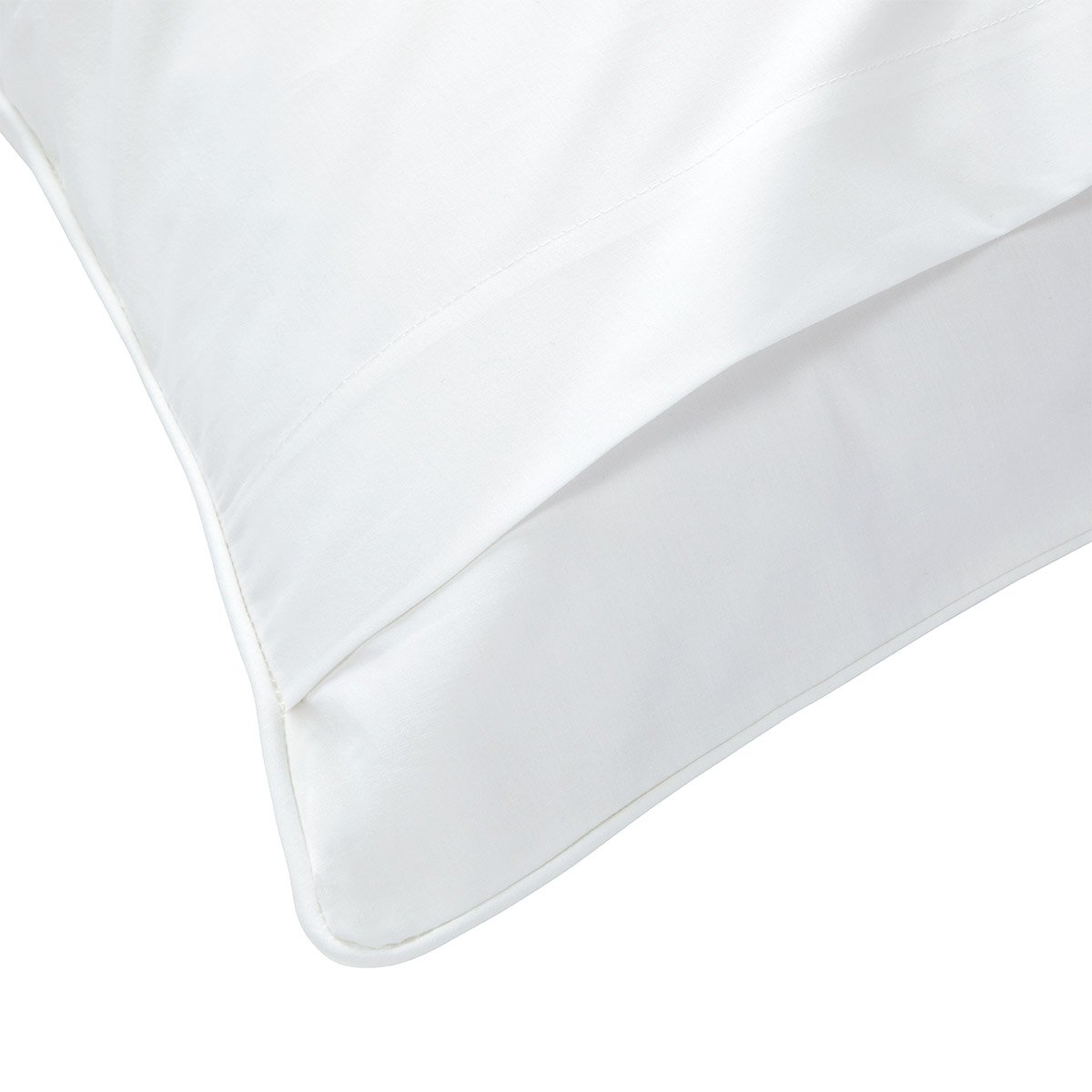 Taie à volant en percale de coton, POLO PLAYER white, RALPH LAUREN HOME