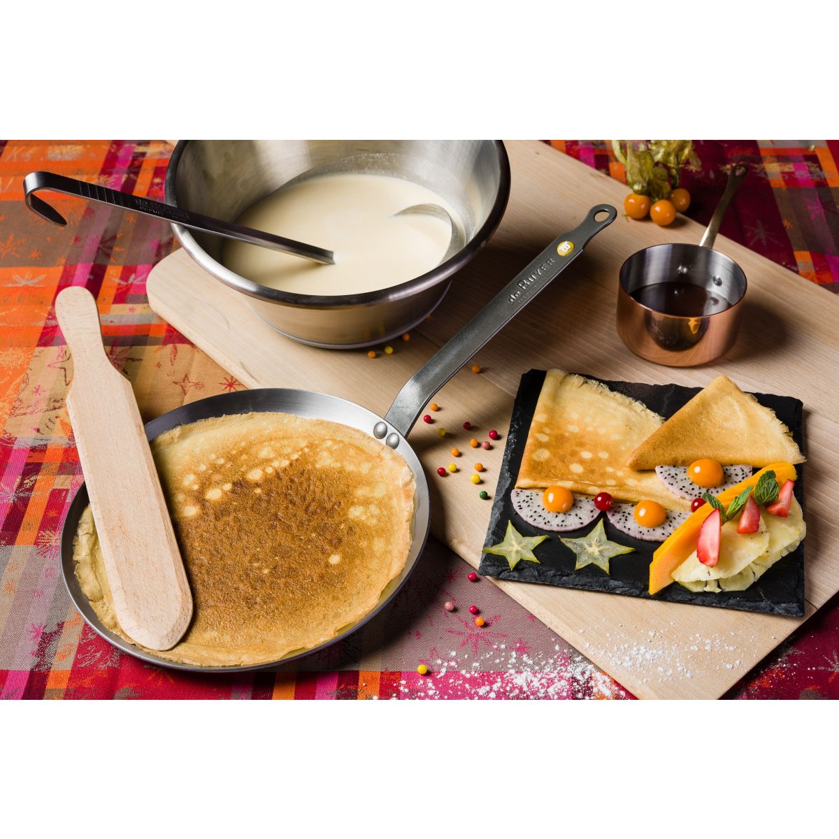 Crêpière Mineral B 30 cm 5615.30 blanc, DE BUYER