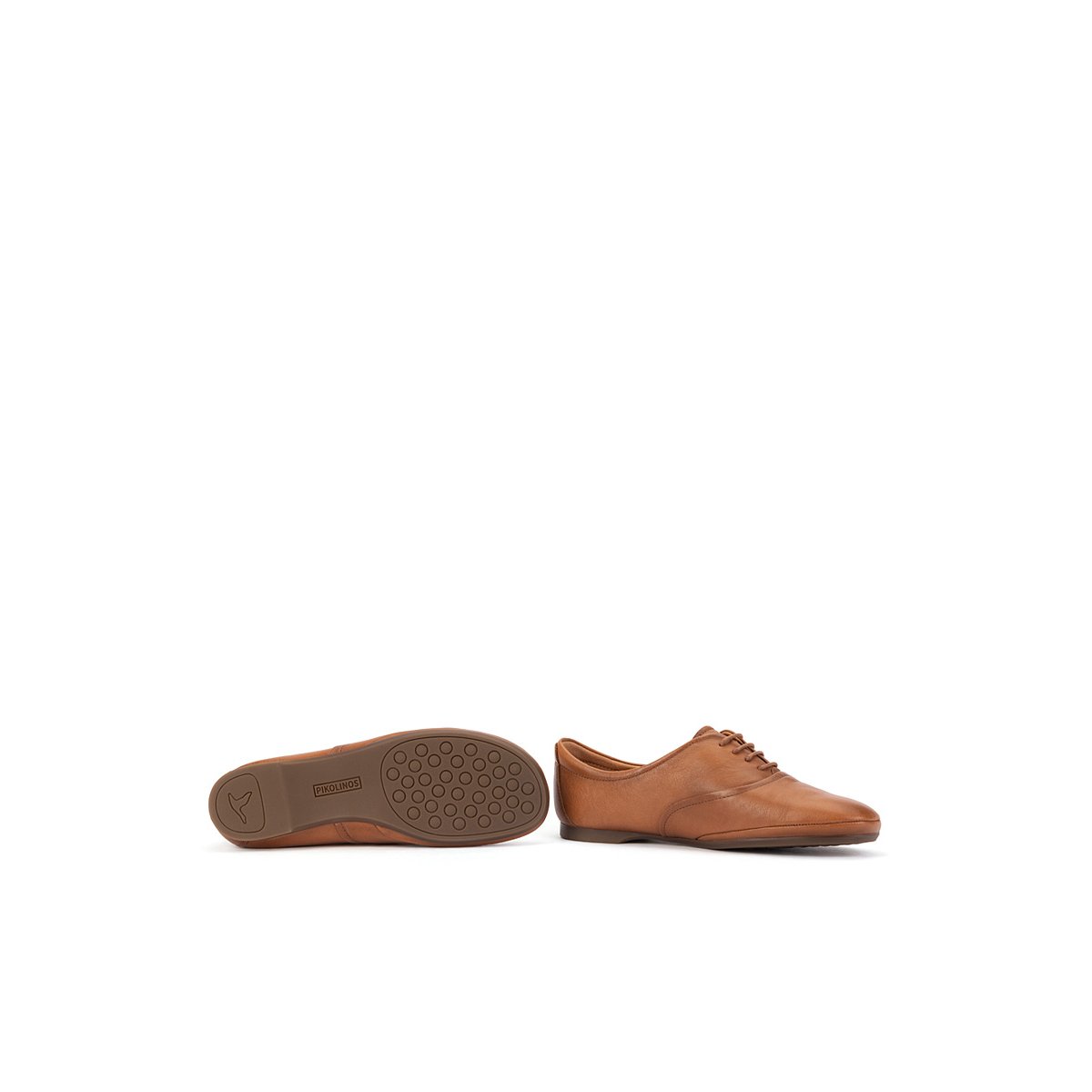 Chaussures plates cuir Carmona brandy, PIKOLINOS