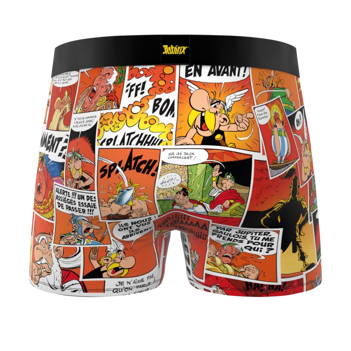 Lot De 3 Boxers Astérix vert/bleu/orange/jaune, FREEGUN