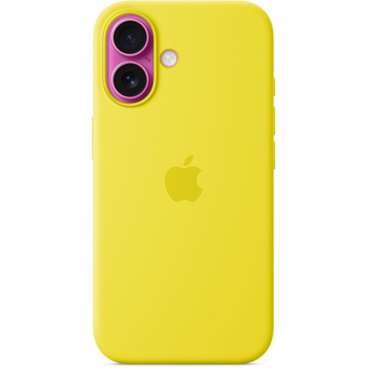 Coque iPhone 16 MagSafe Carambole Silicone couleur unique, APPLE
