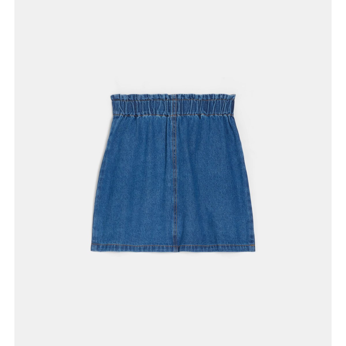 Jupe droite taturin den coton denim bleu moyen, CADET ROUSSELLE