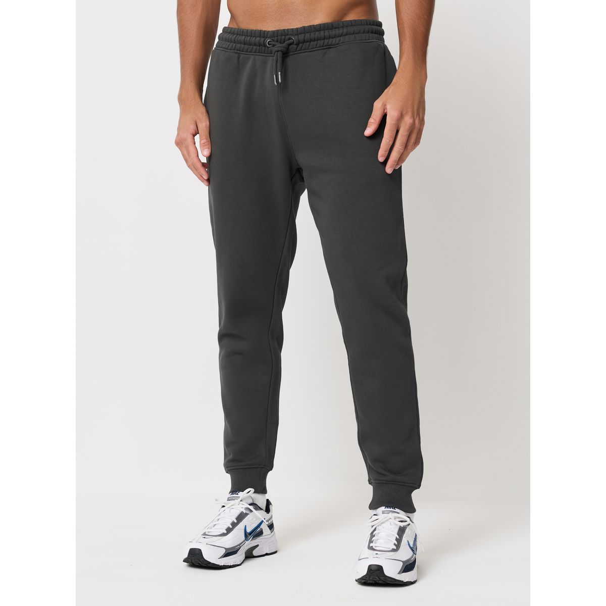 Jogging slim en jersey de coton, lot 2 gris ardoise/bleu marine, NEXT