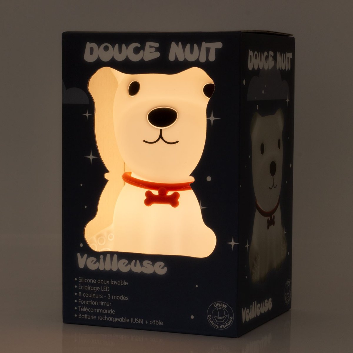Petite veilleuse Toutou blanc, ULYSSE