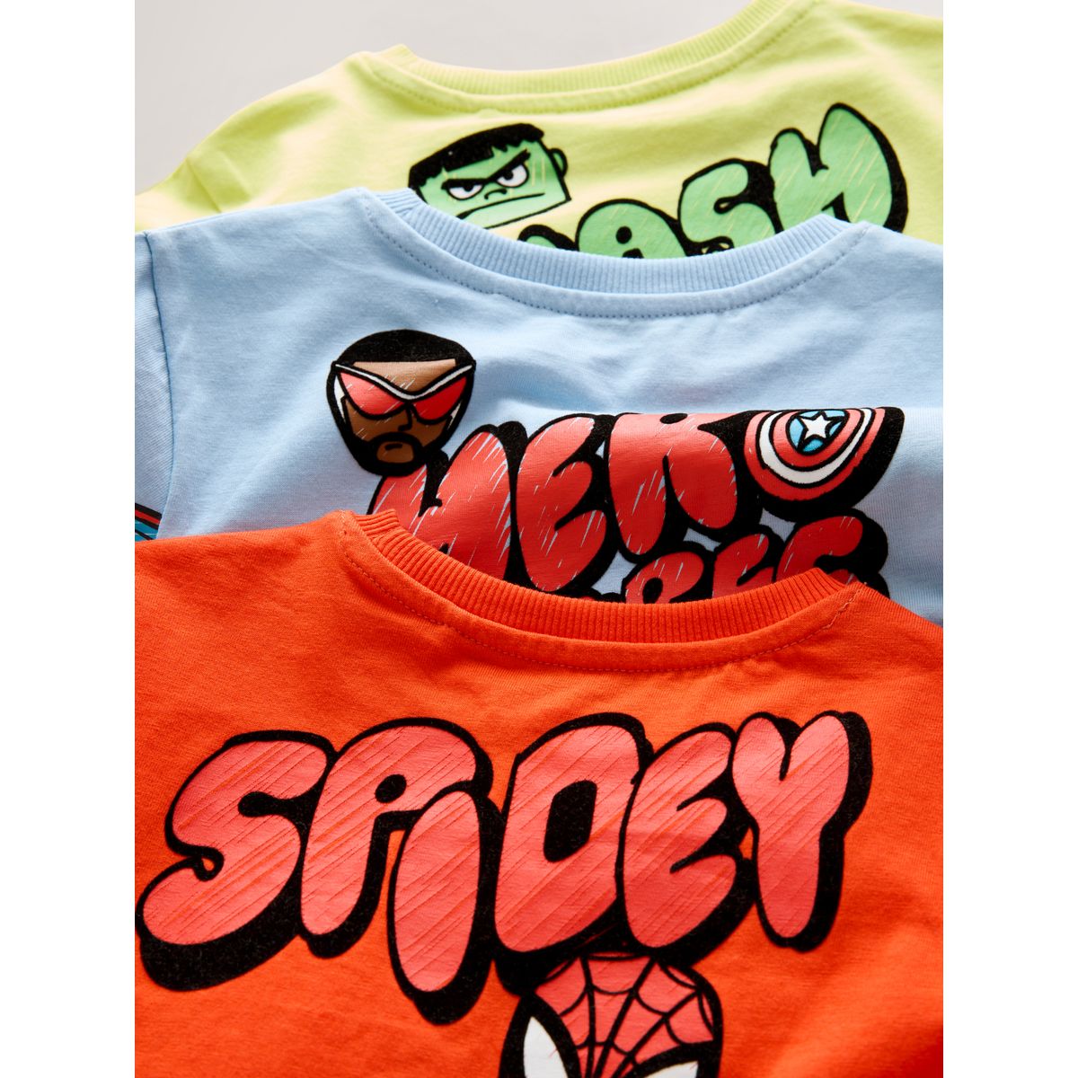 Pyjamas shorts marvel, lot de 3 rouge/bleu/vert, NEXT