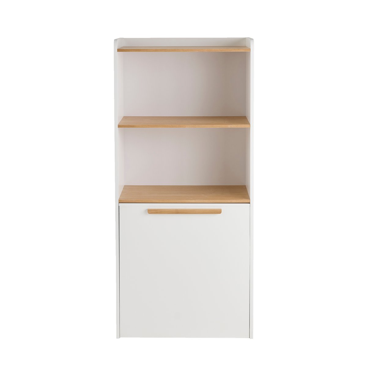 Bibliothèque avec bureau intégré Modulo blanc, VERTBAUDET