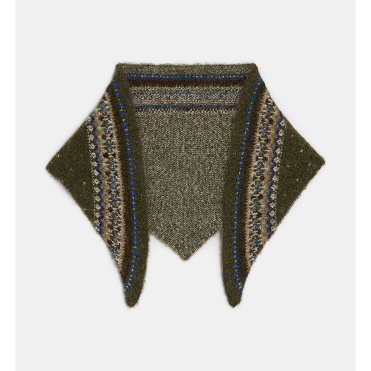 Echarpe triangle saskia t kaki, GALERIES LAFAYETTE