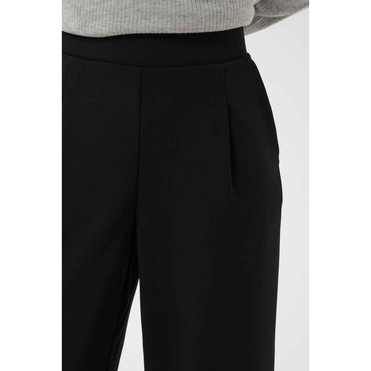 Pantalon casual noir, KAFFE