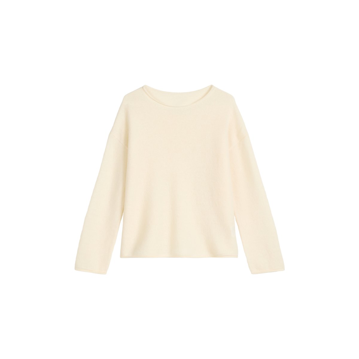 Pull oversized en laine d'agneau moelleuse blanc naturel, MARC O'POLO