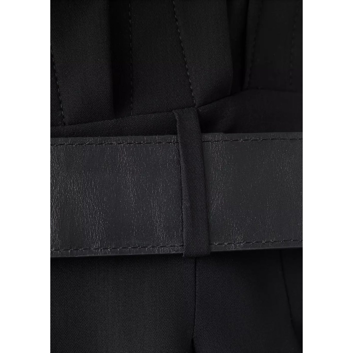 Combinaison bustier ceinture noir, MANGO