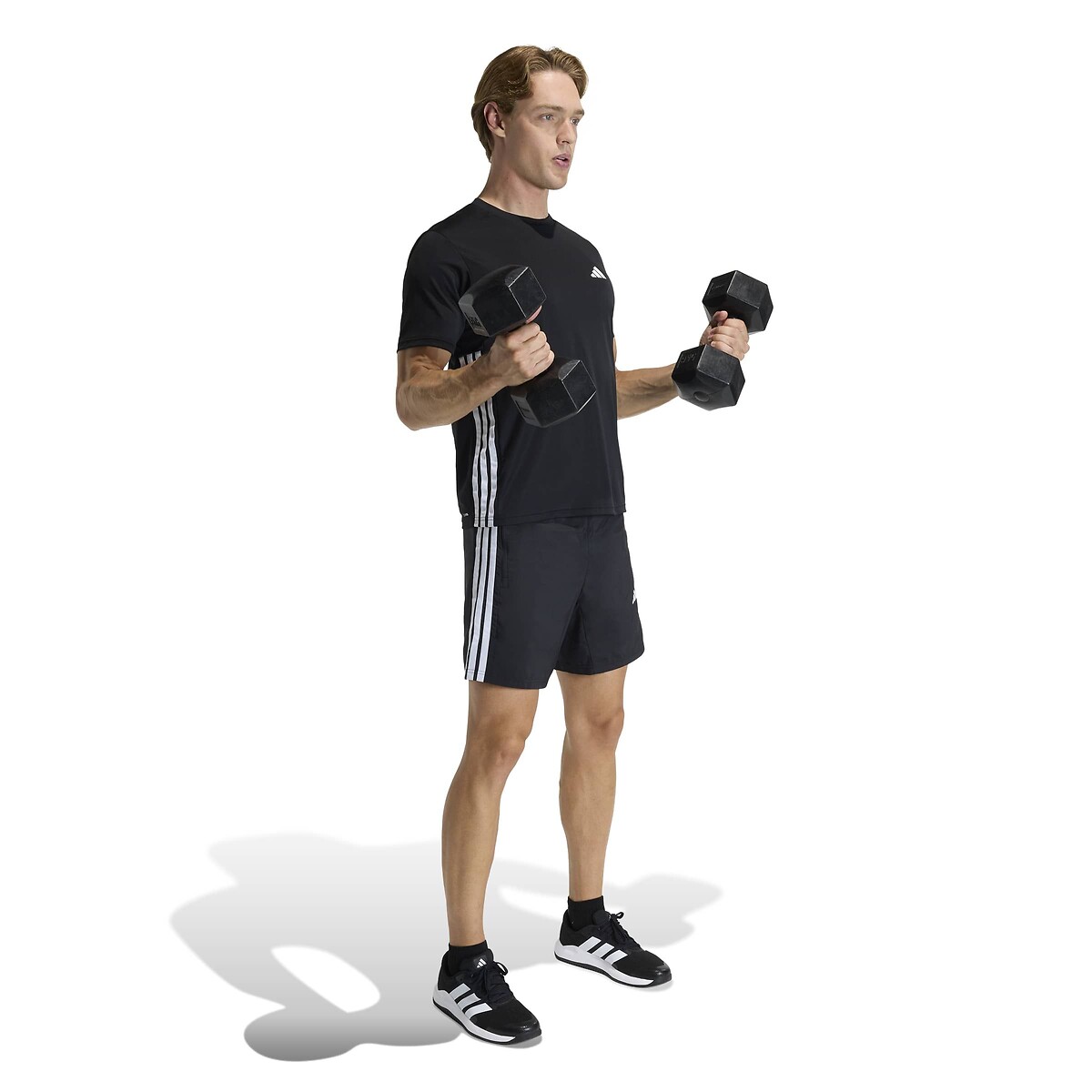 Short d'entraînement, 3 bandes, WORKOUT ESSENTIALS noir, adidas Performance