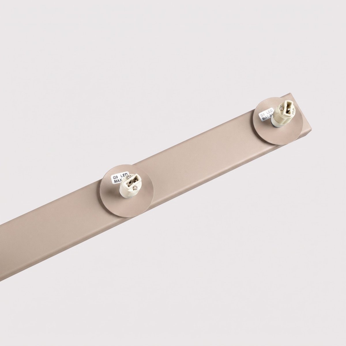 Plafonnier Acier Taupe G9 6 Yoli taupe, EDEN