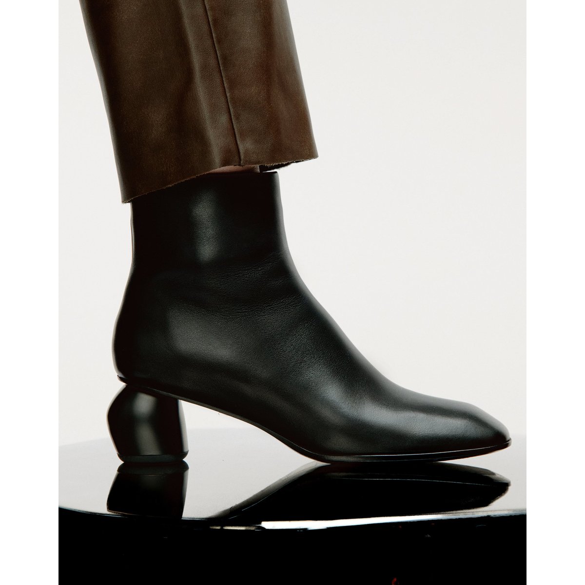 Bottines à bout carré TADAO noir, MI MAI