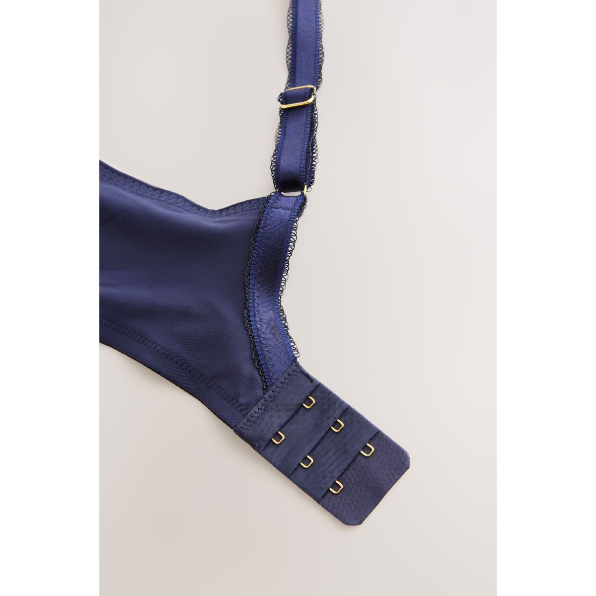 Soutien-gorge balconnet non rembourré bleu marine, NEXT