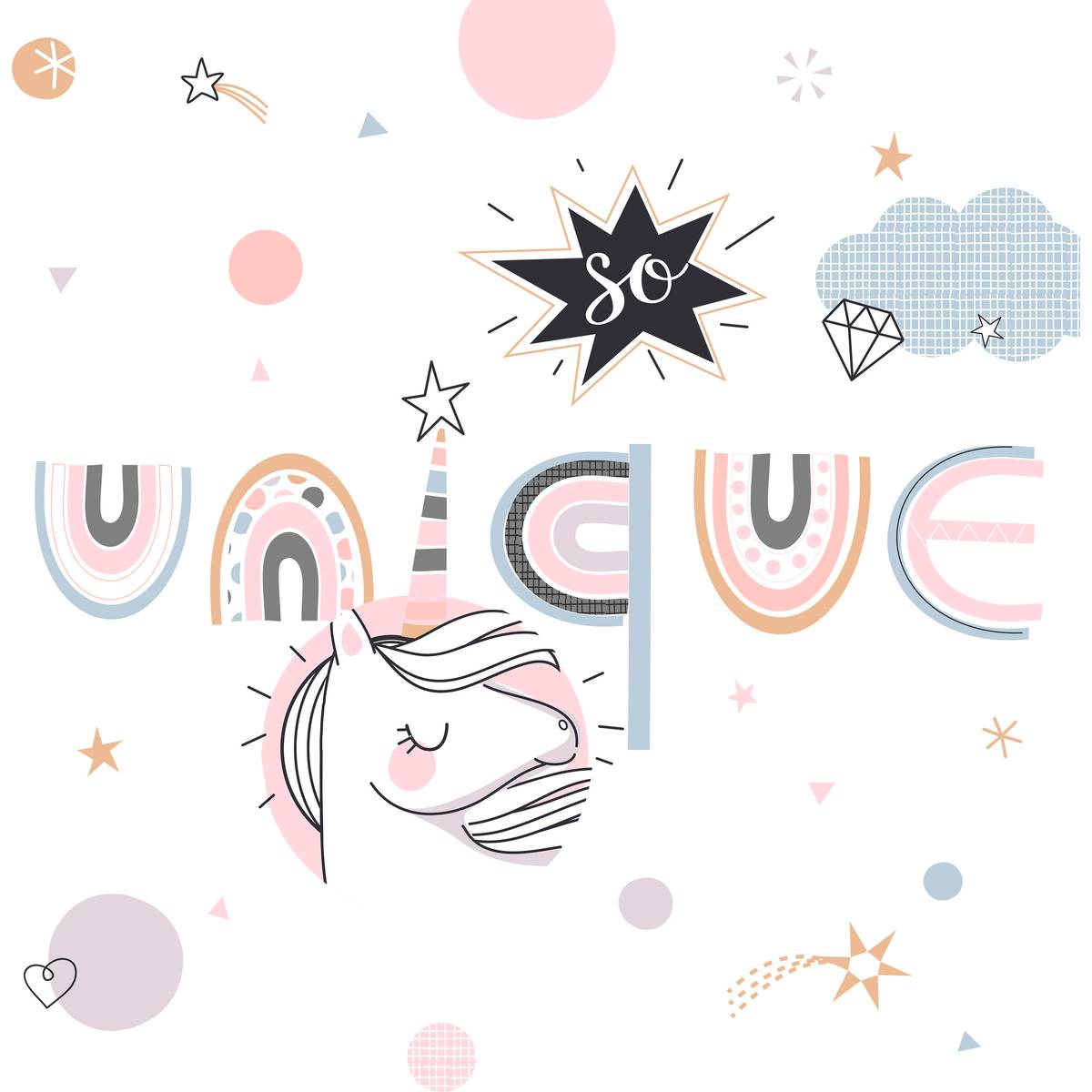 Parure de lit enfant licorne LICORNE rose, ATMOSPHERA FOR KIDS