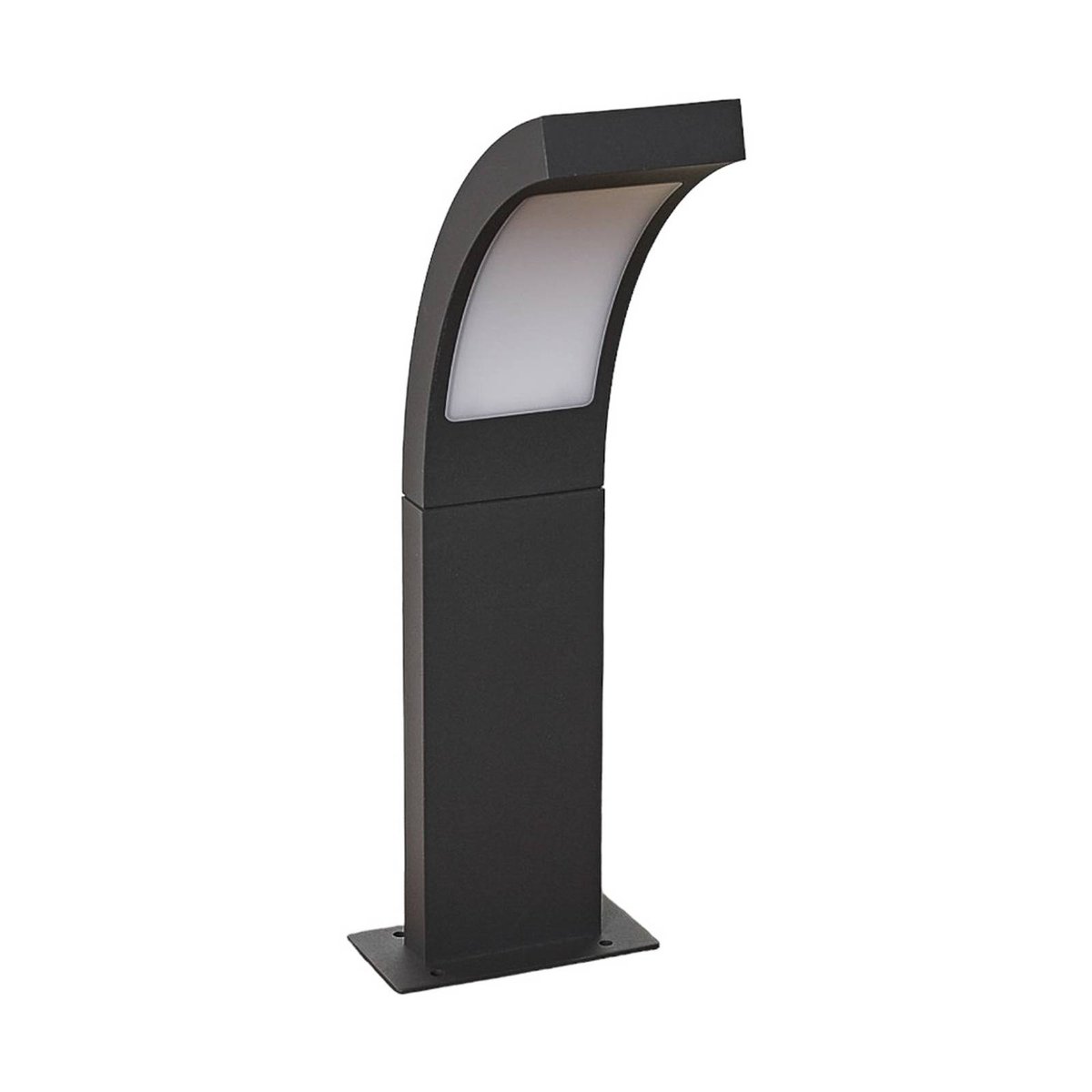 Luminaire extérieur en aluminium moderneLED anthracite, blanc opale, LUCANDE