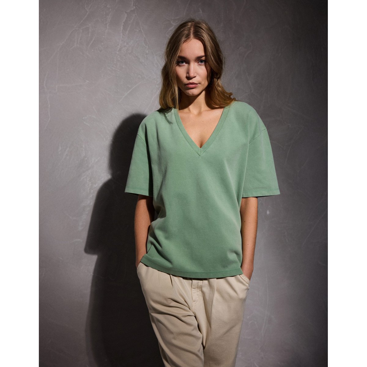 T-shirt NIKO KASMIR vert, PULLIN