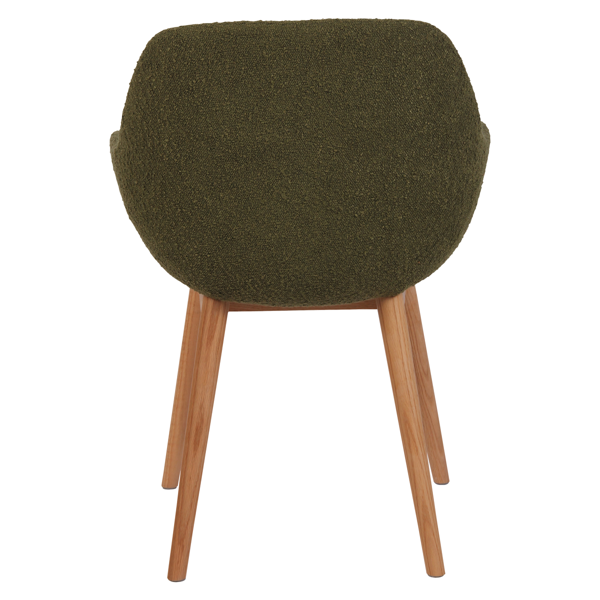 Chaise repas effet laine boucletteTerracotta kaki, ZAGO