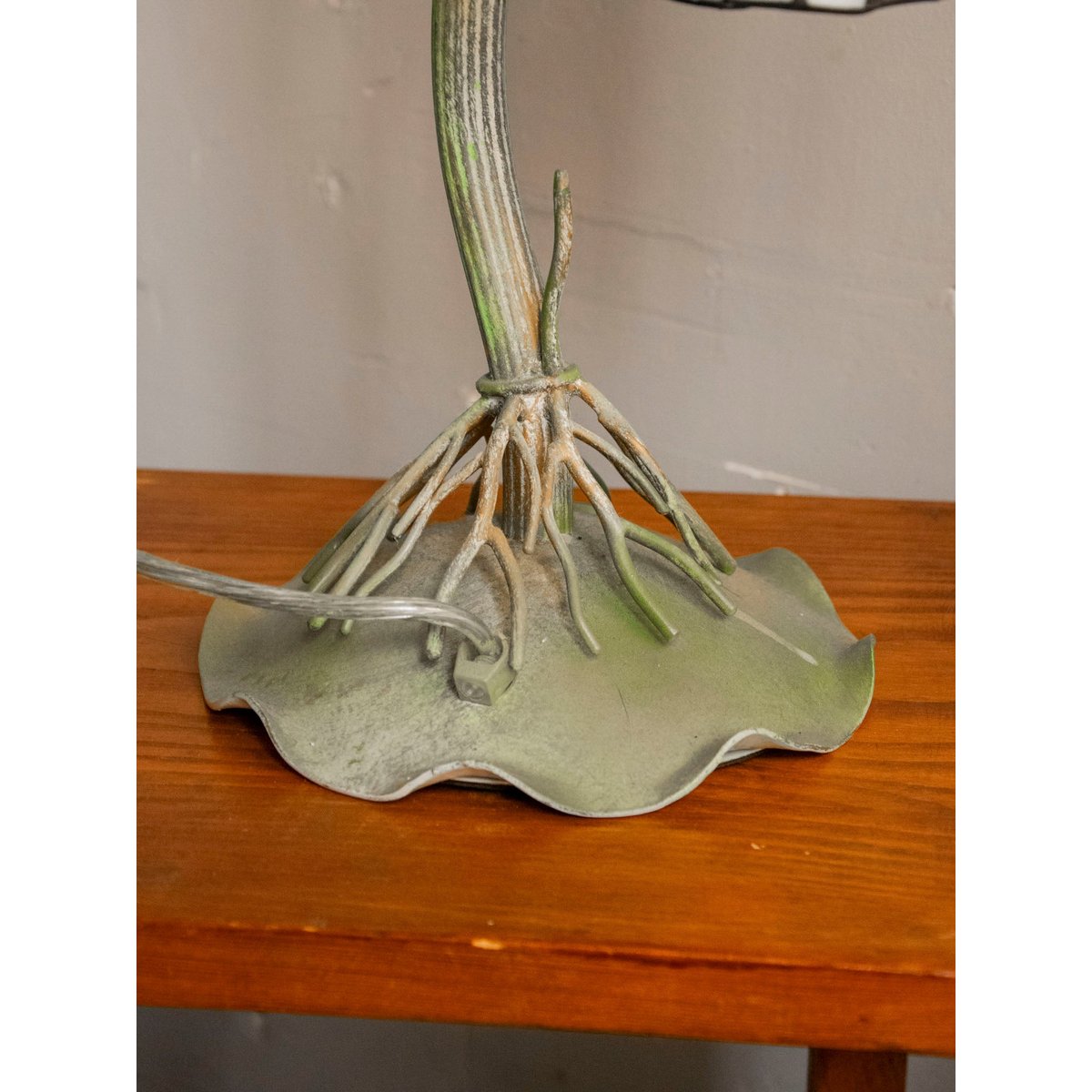 Lampe au style Art Déco Suzanne N°561 - Bon état vert, DEBONGOUT
