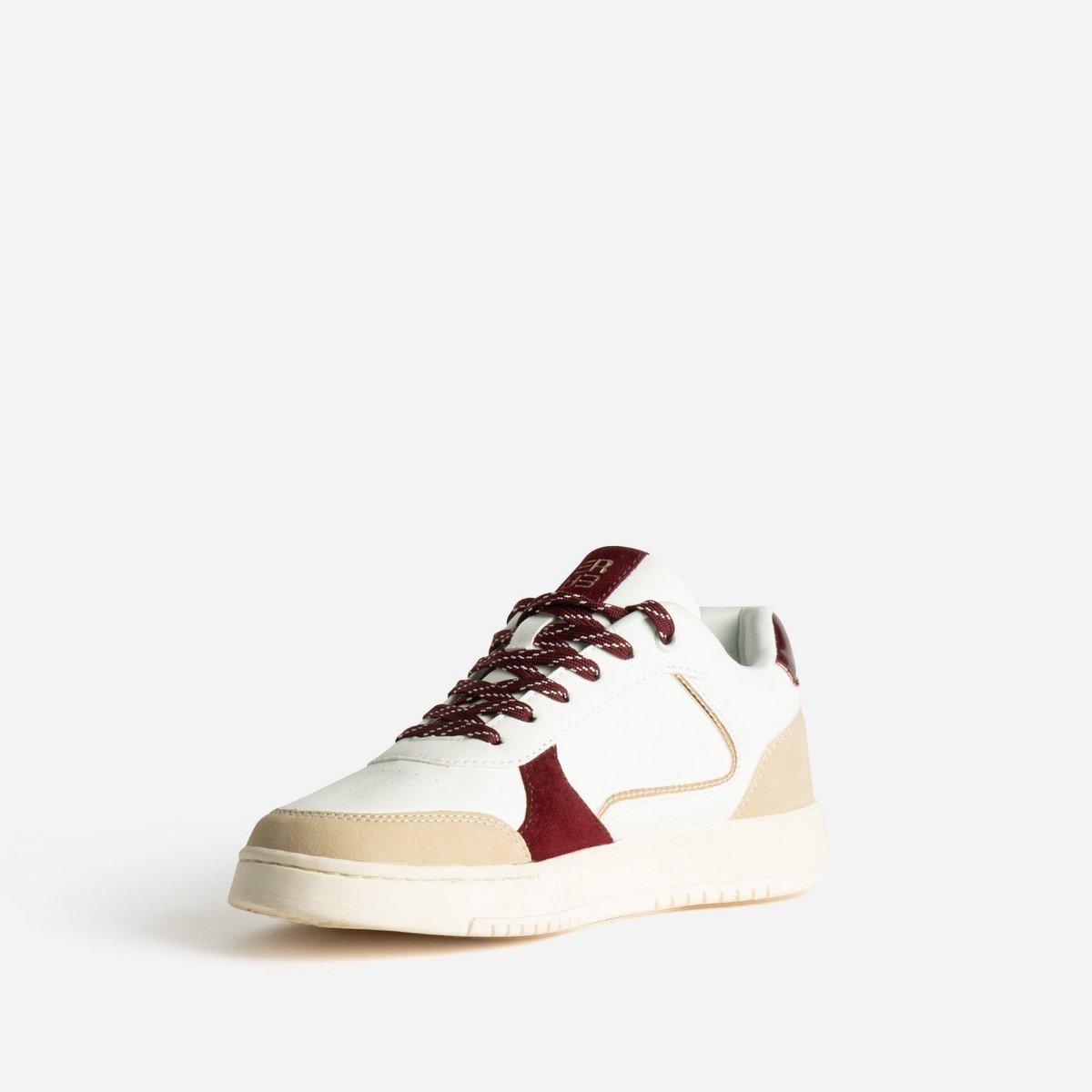 Basket PAREMIS blanc/rouge, ERAM