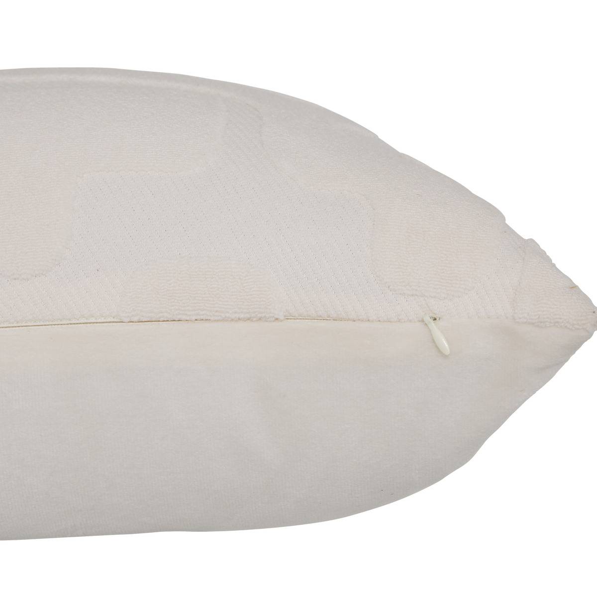 Coussin déhoussable DELOR blanc, ATMOSPHERA