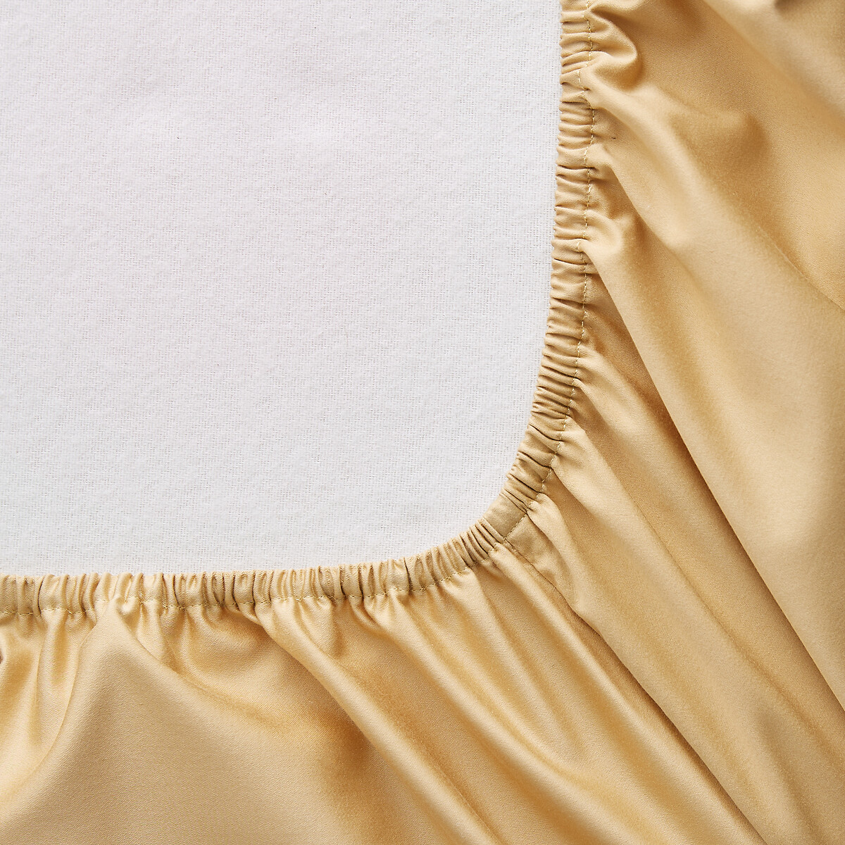 Drap-housse satin de coton lavé 200 fils, bonnet 30 cm, SARIA dulce, AM.PM