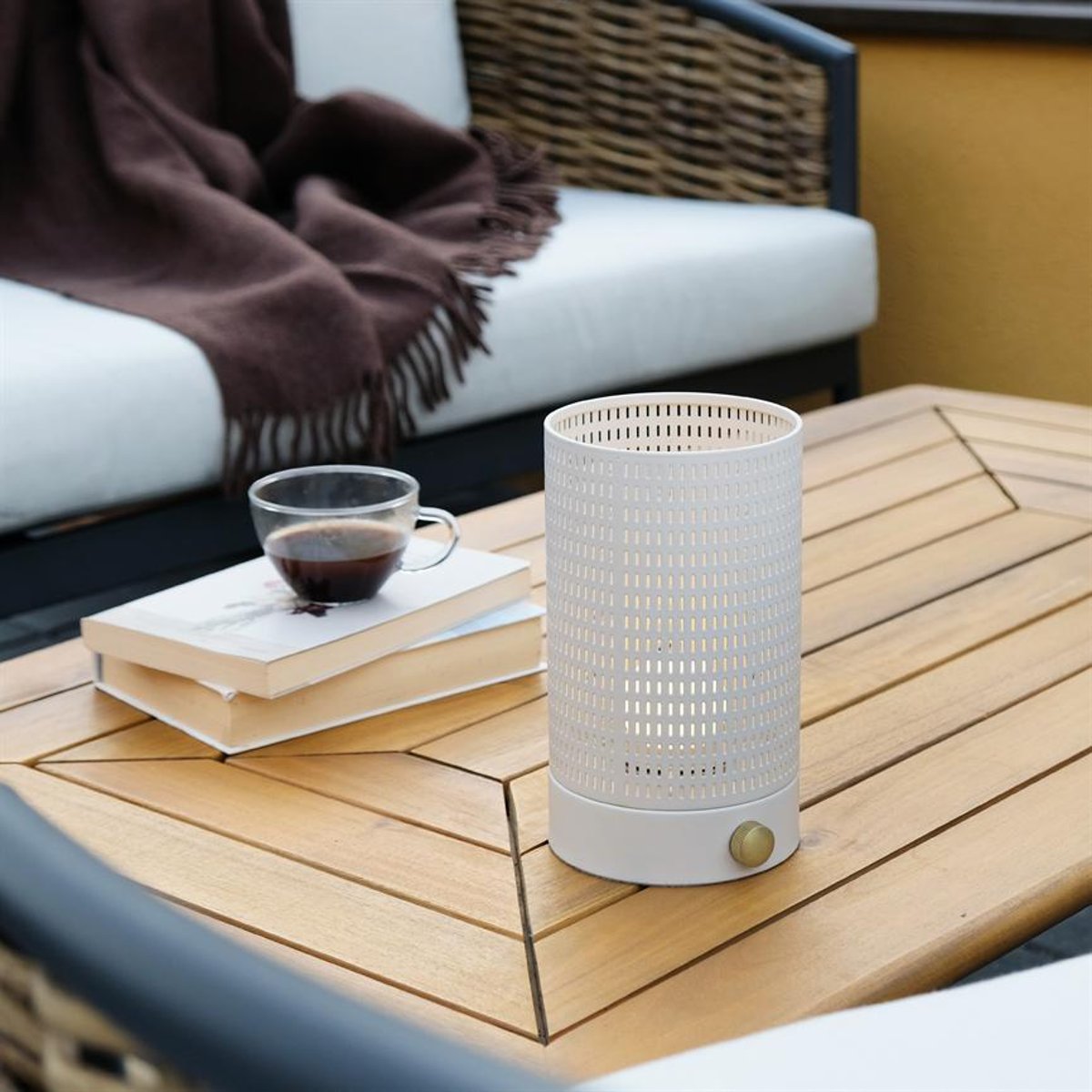 Lanterne blanc crème/laiton MESH blanc crème, DYBERG LARSEN