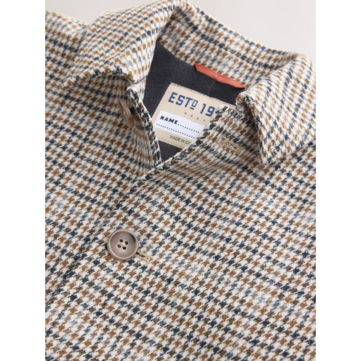 Manteau marron à carreaux, NEXT