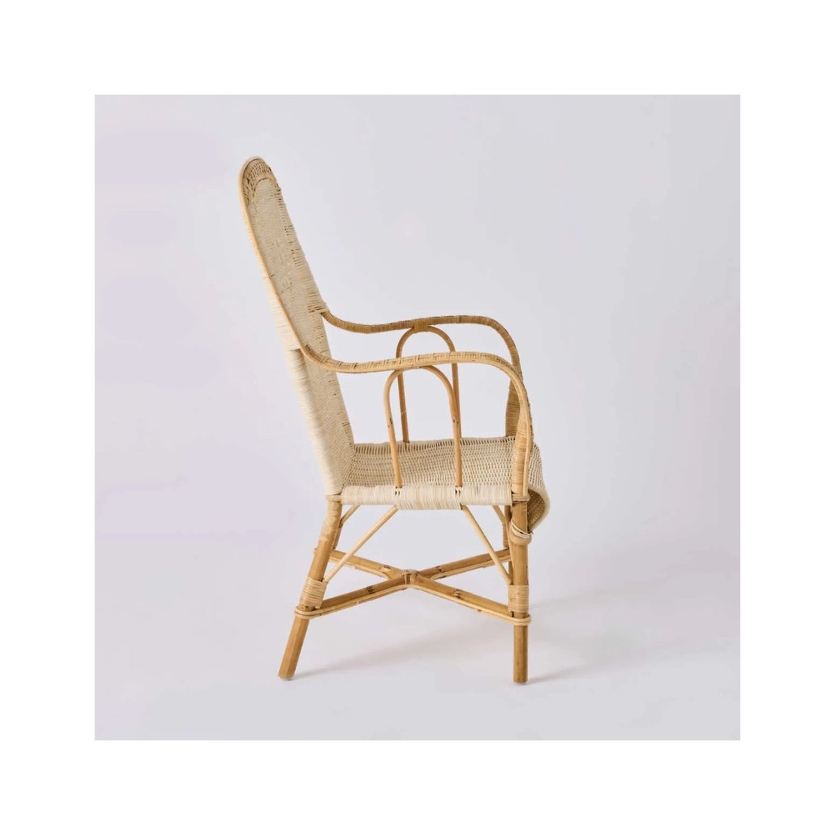 Fauteuil en rotin haut dossier MARCEL rotin naturel, KOK