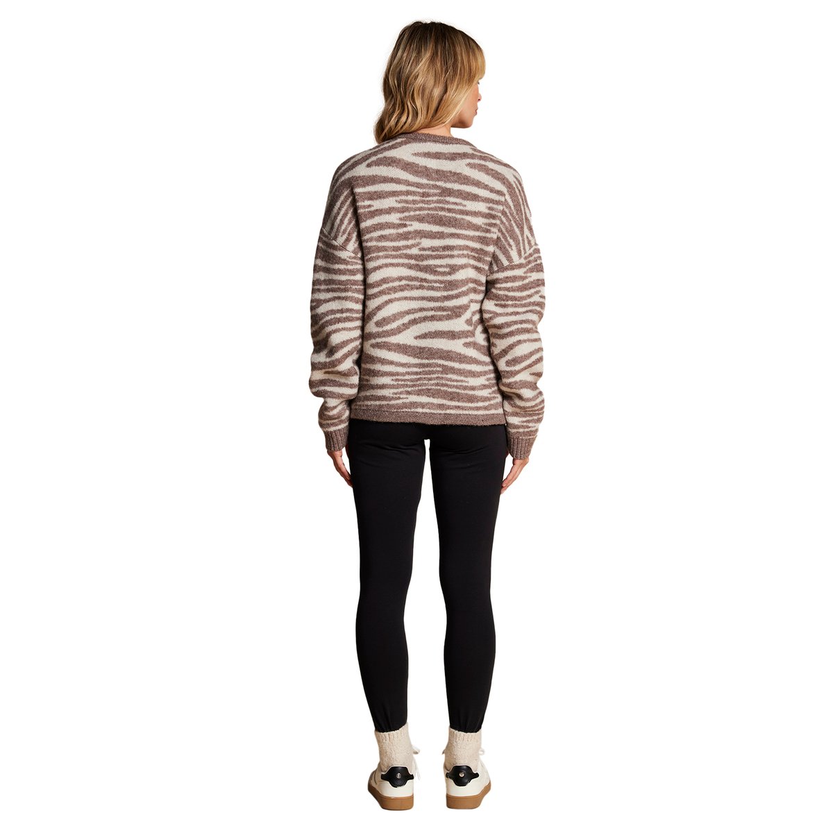 Gilet motif zébré grossesse beige, ENVIE DE FRAISE