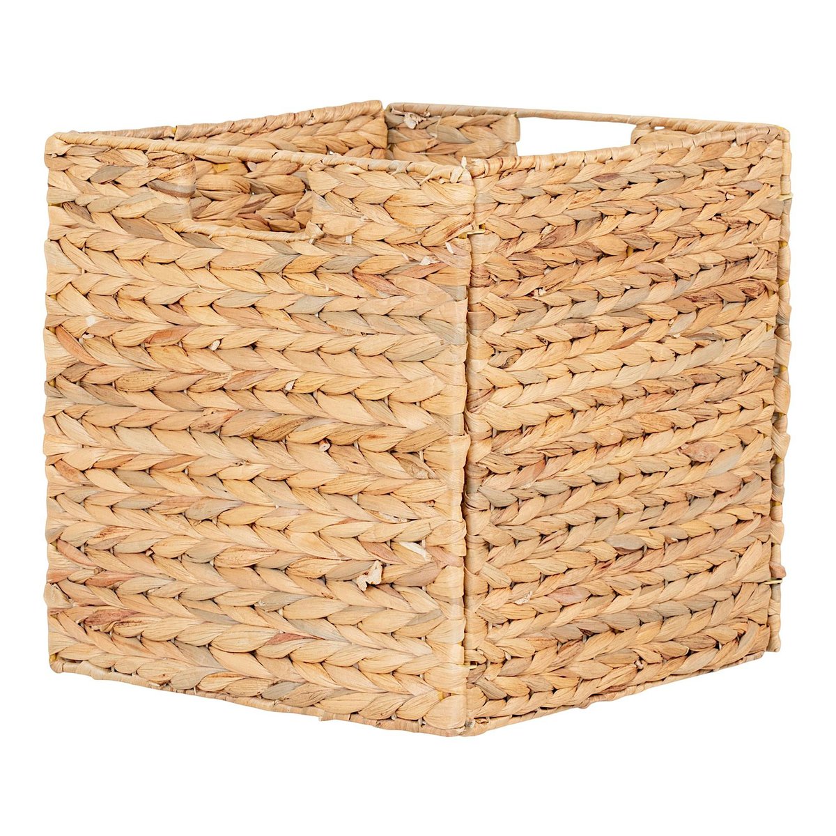 Panier de rangement pliant en jacynthe d'eau 30 cm beige, PIER IMPORT