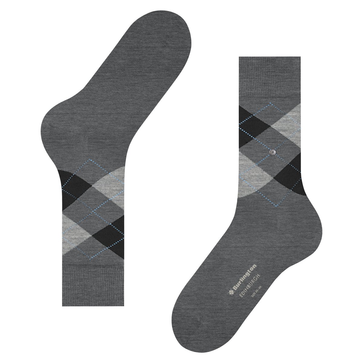 Chaussettes Edinburgh Opaque gris chiné, BURLINGTON