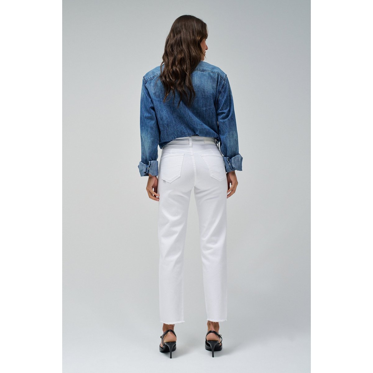 JEAN TRUE CROPPED SLIM blanc, SALSA JEANS