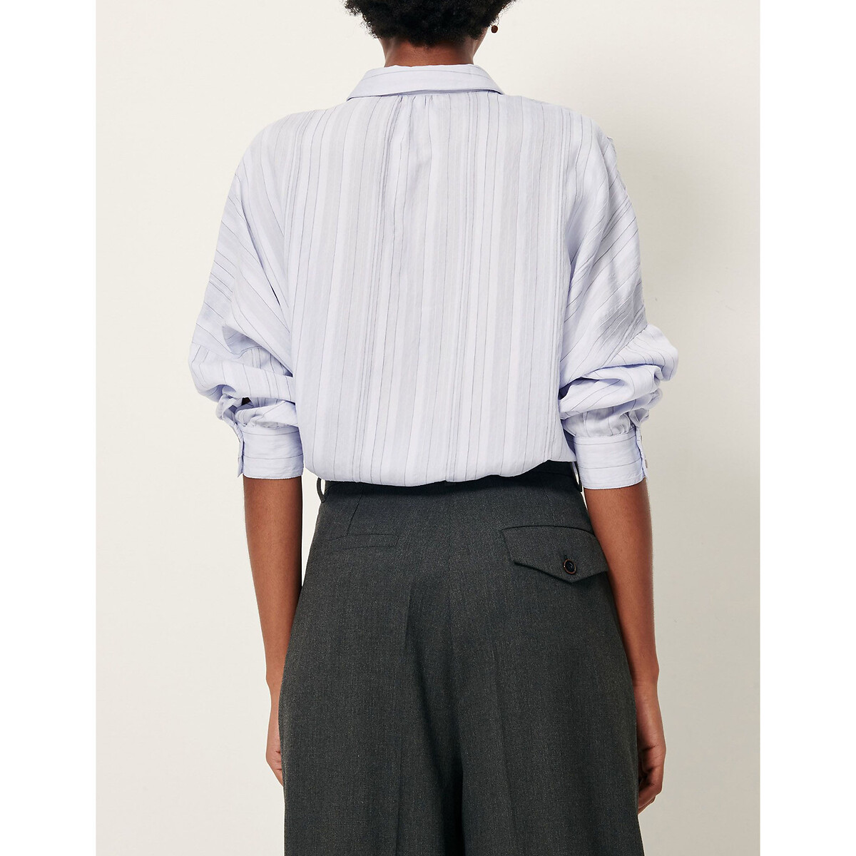 Chemise rayée manches longues rayée BOTAN céleste, SESSUN