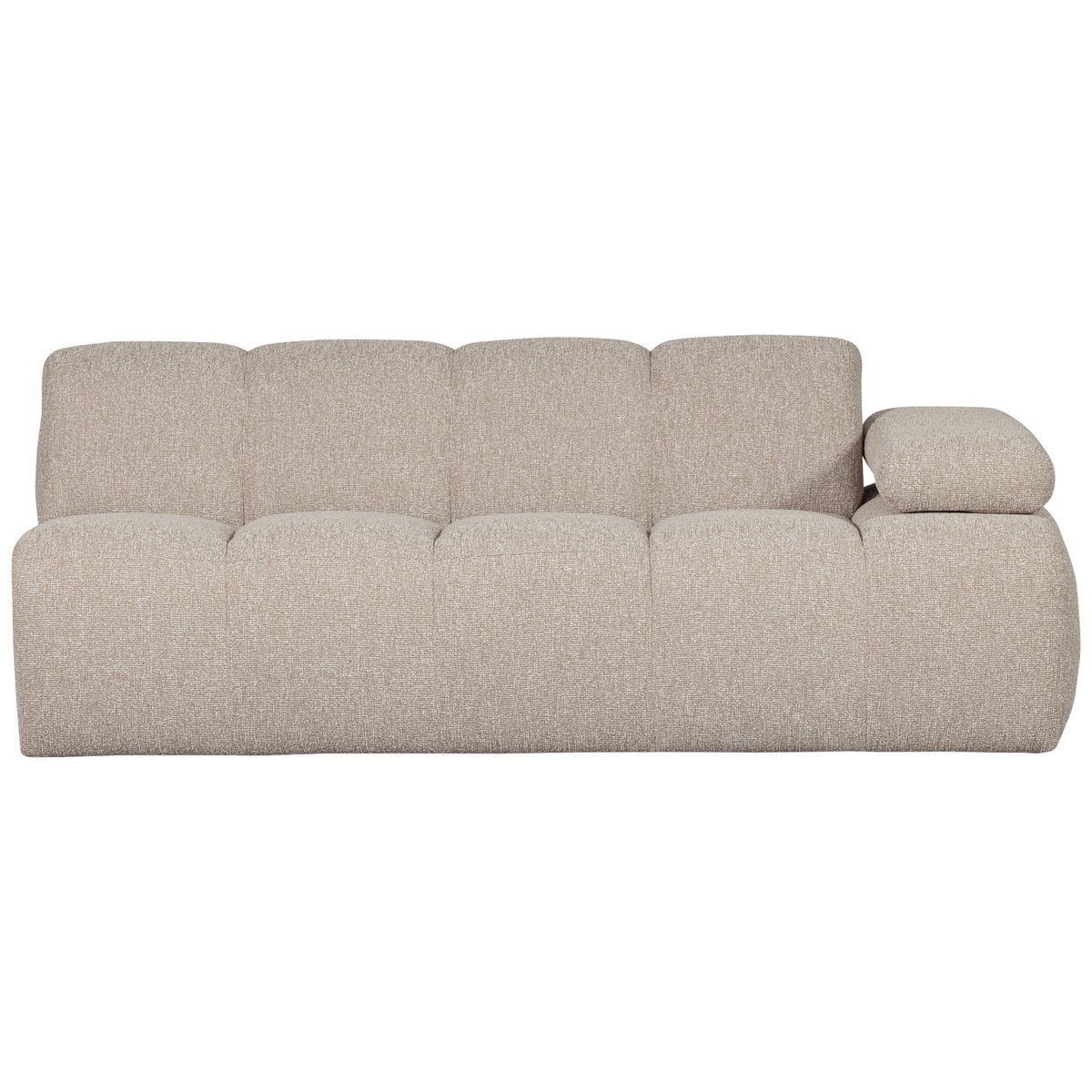 Élément de canapé 2 places droit de bouclé MOJO beige, WOOOD
