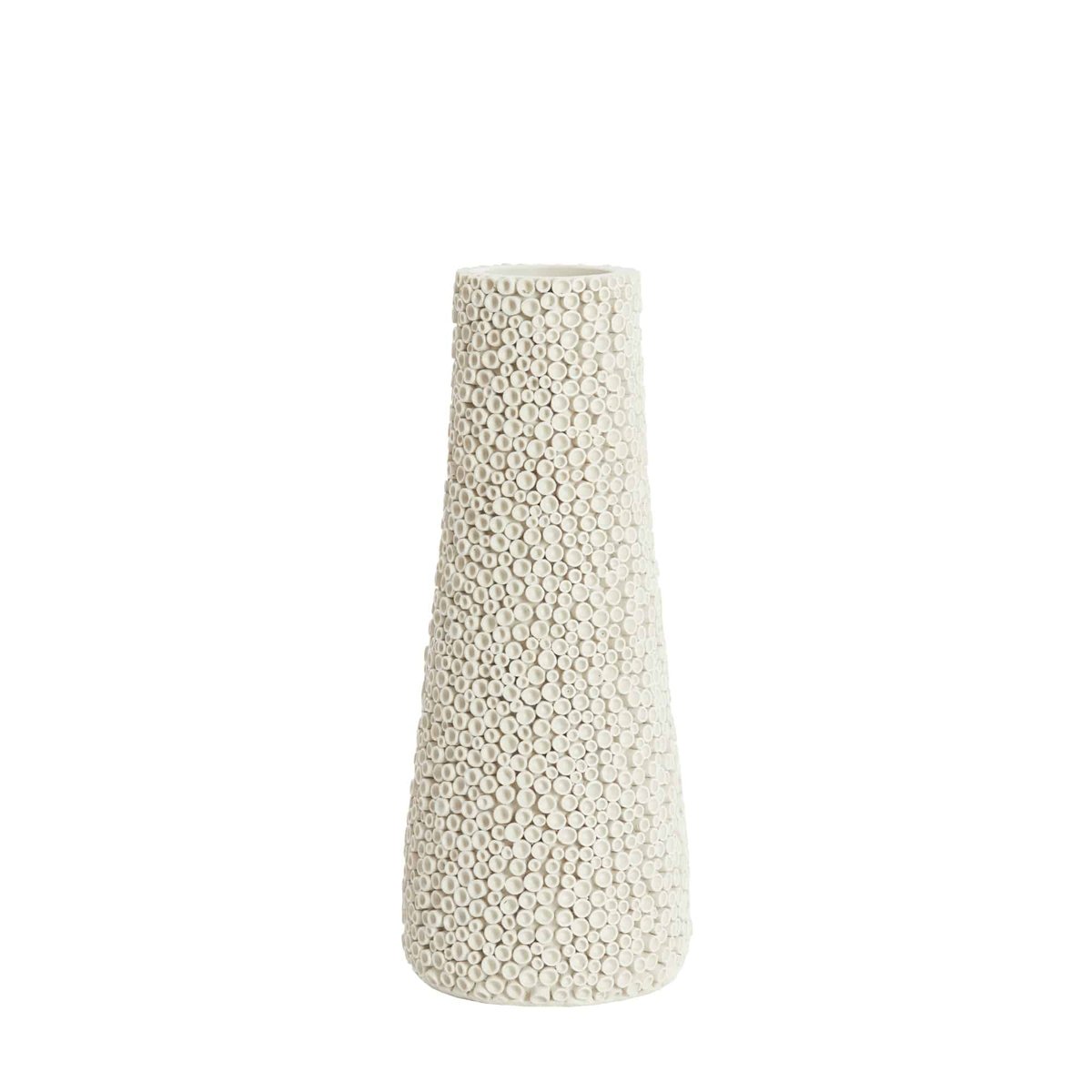 Vase Plastique OLVERA blanc, LIGHT & LIVING 