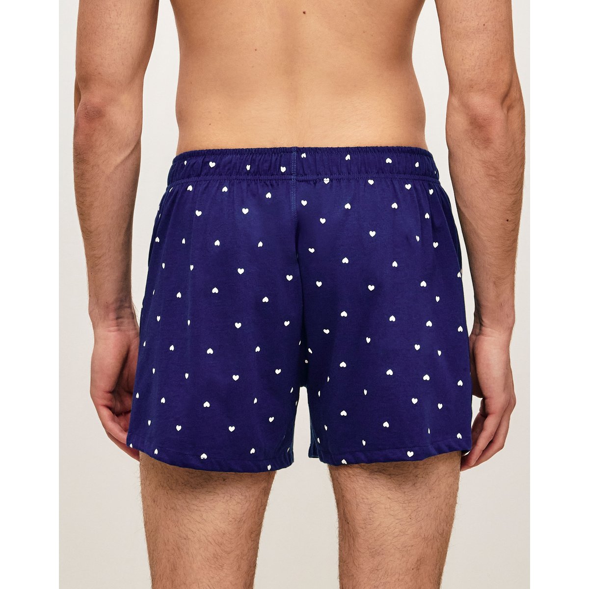 Caleçon en coton avec imprimé cœurs CAROPLAYIZ bleu marine, UNDIZ