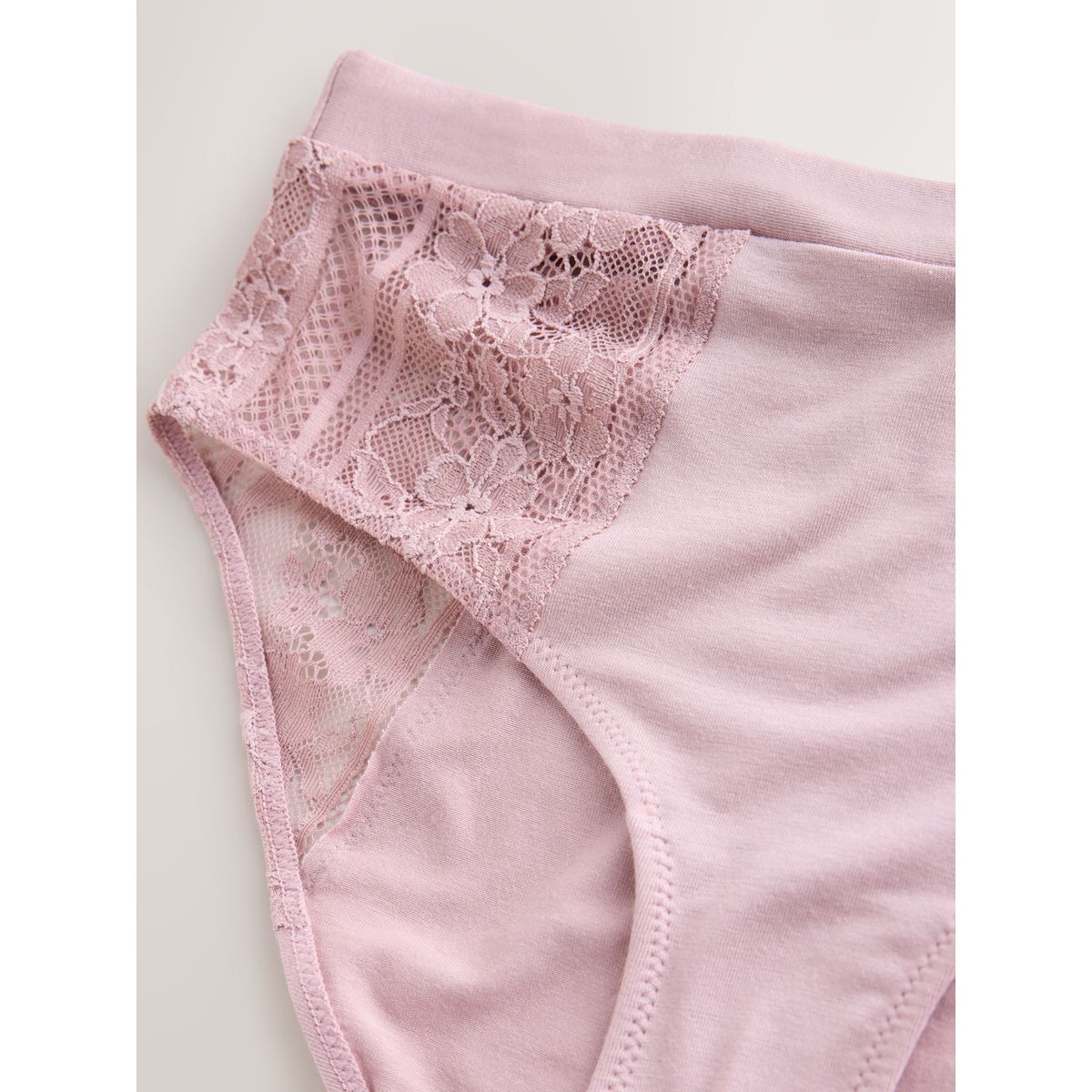 Culotte en dentelle et modal, lot de 7 monochrome, NEXT