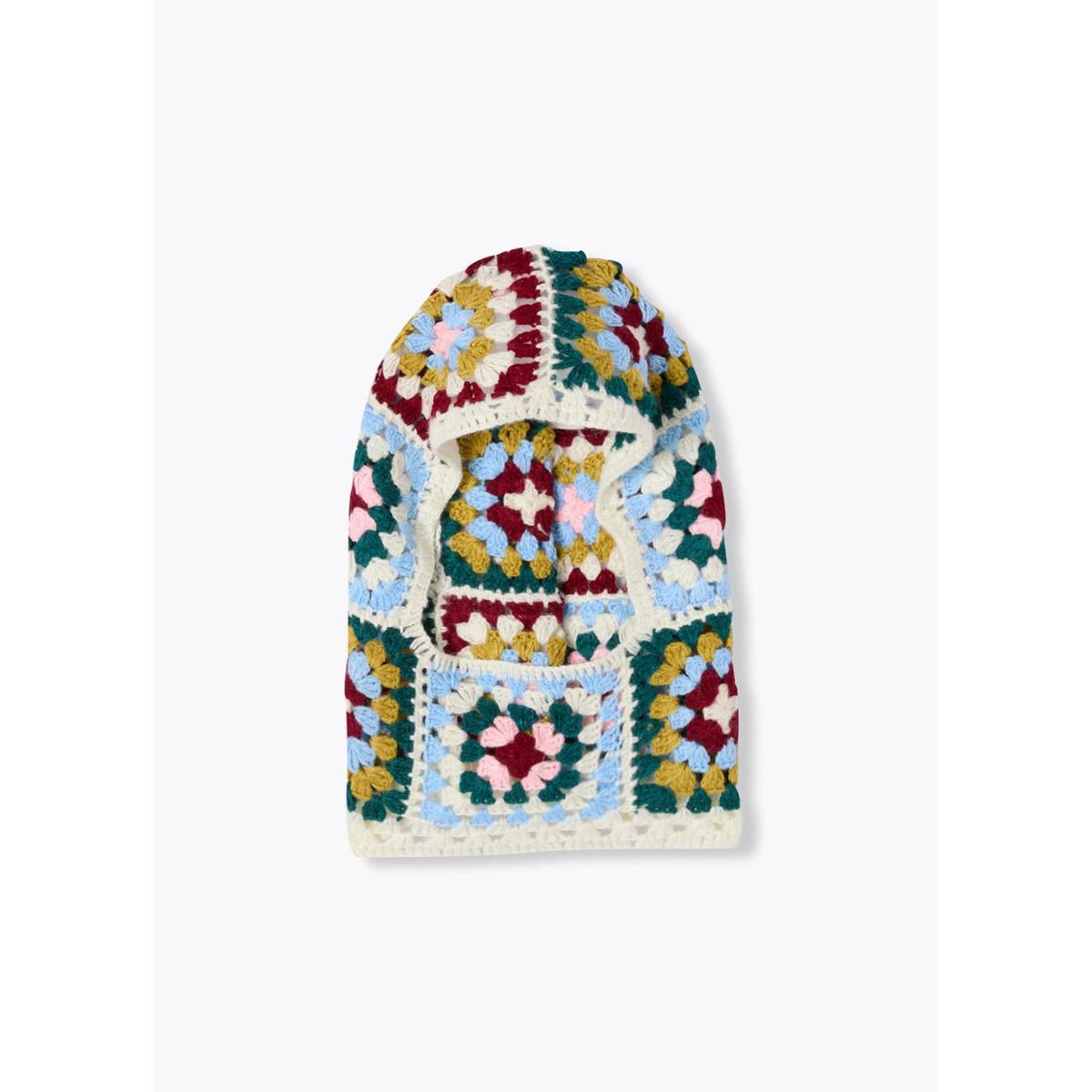 Cagoule en granny square imprimé multicolore, PROMOD