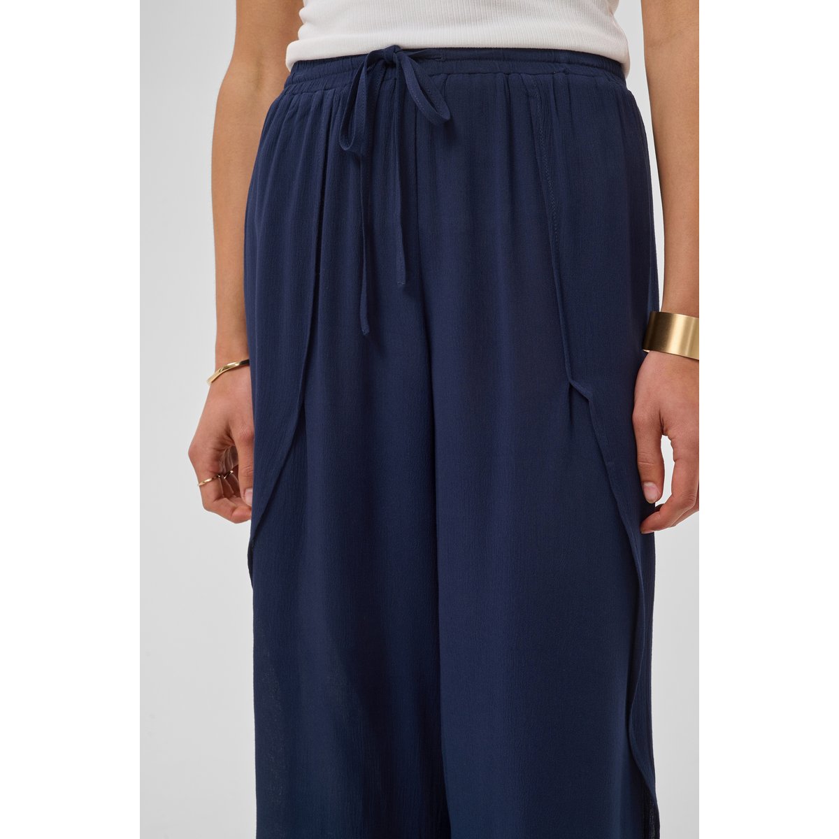 Pantalon casual bleu navy blazer, CREAM