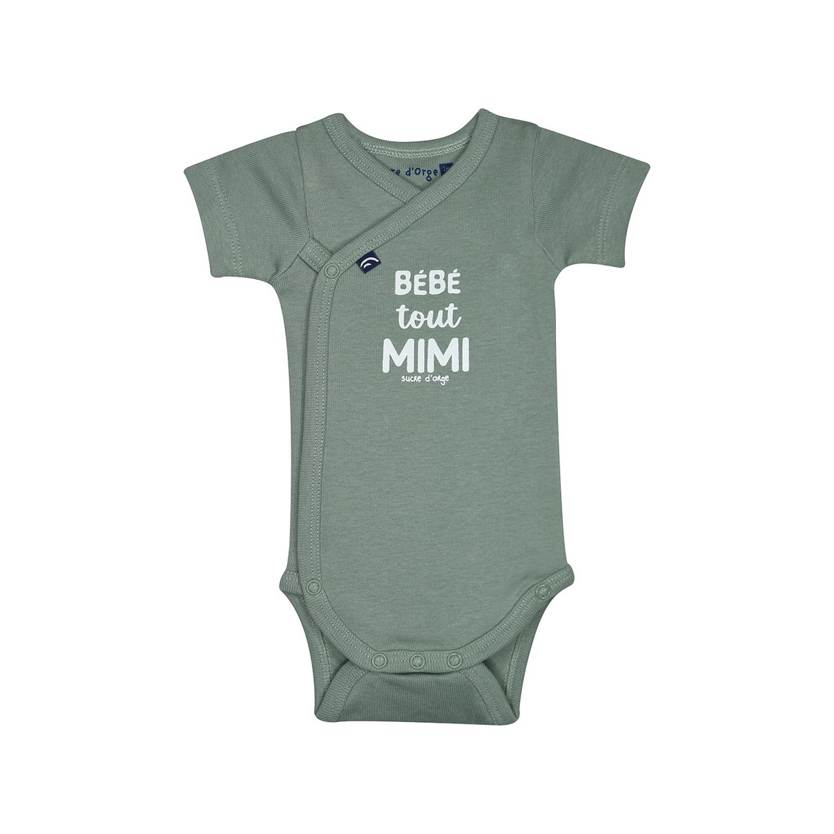 Lot de 2 bodies oscar ouverture devant vert, SUCRE D'ORGE