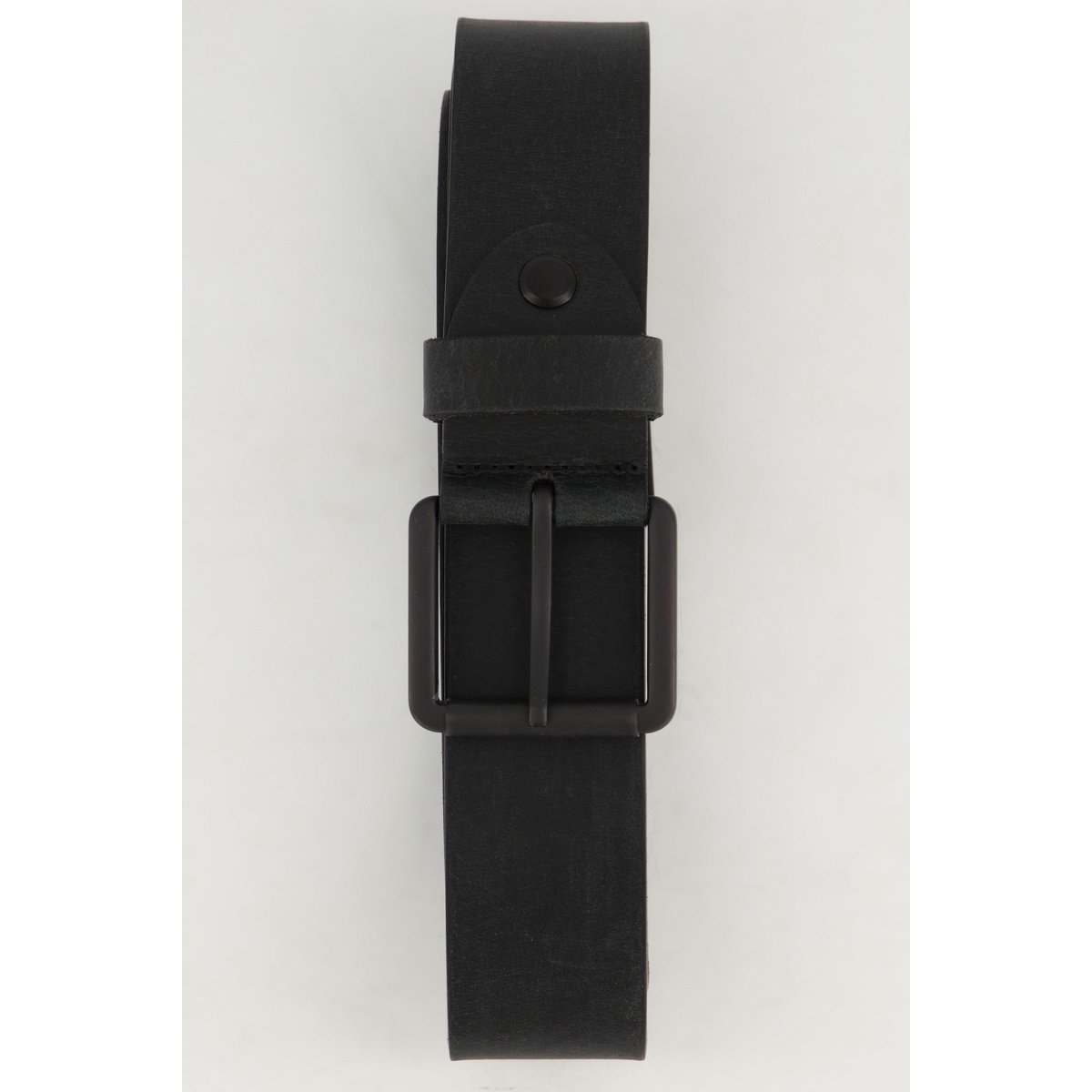 Ceinture en cuir véritable noir, JP1880