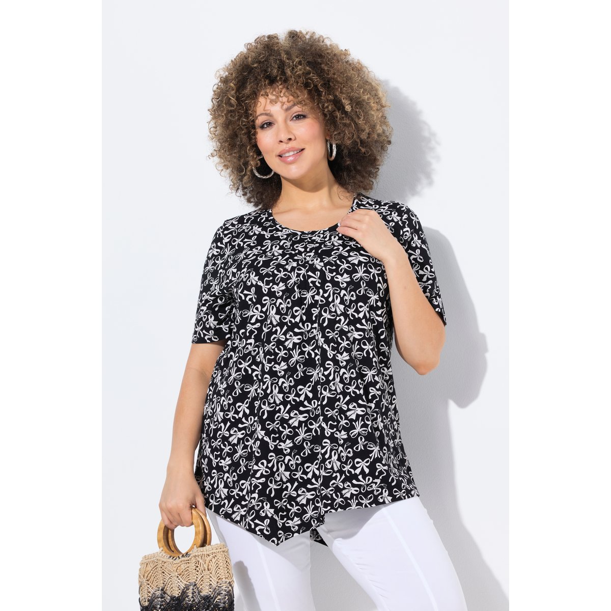 T-shirt noir, ULLA POPKEN