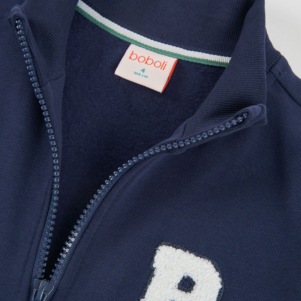 Veste garçon molleton bleu, BOBOLI