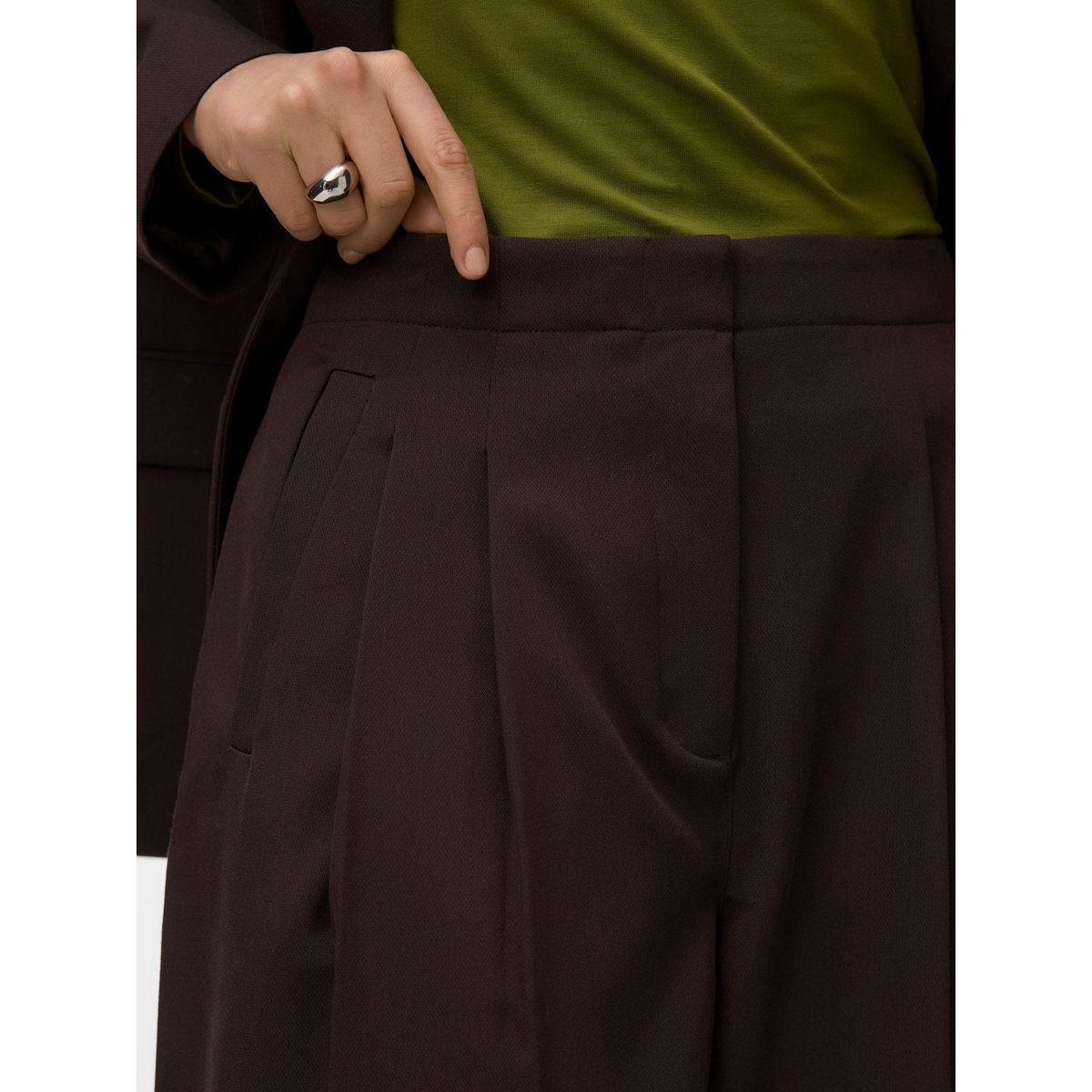 Pantalon De Tailleur marron - chocolate torte 1, VERO MODA