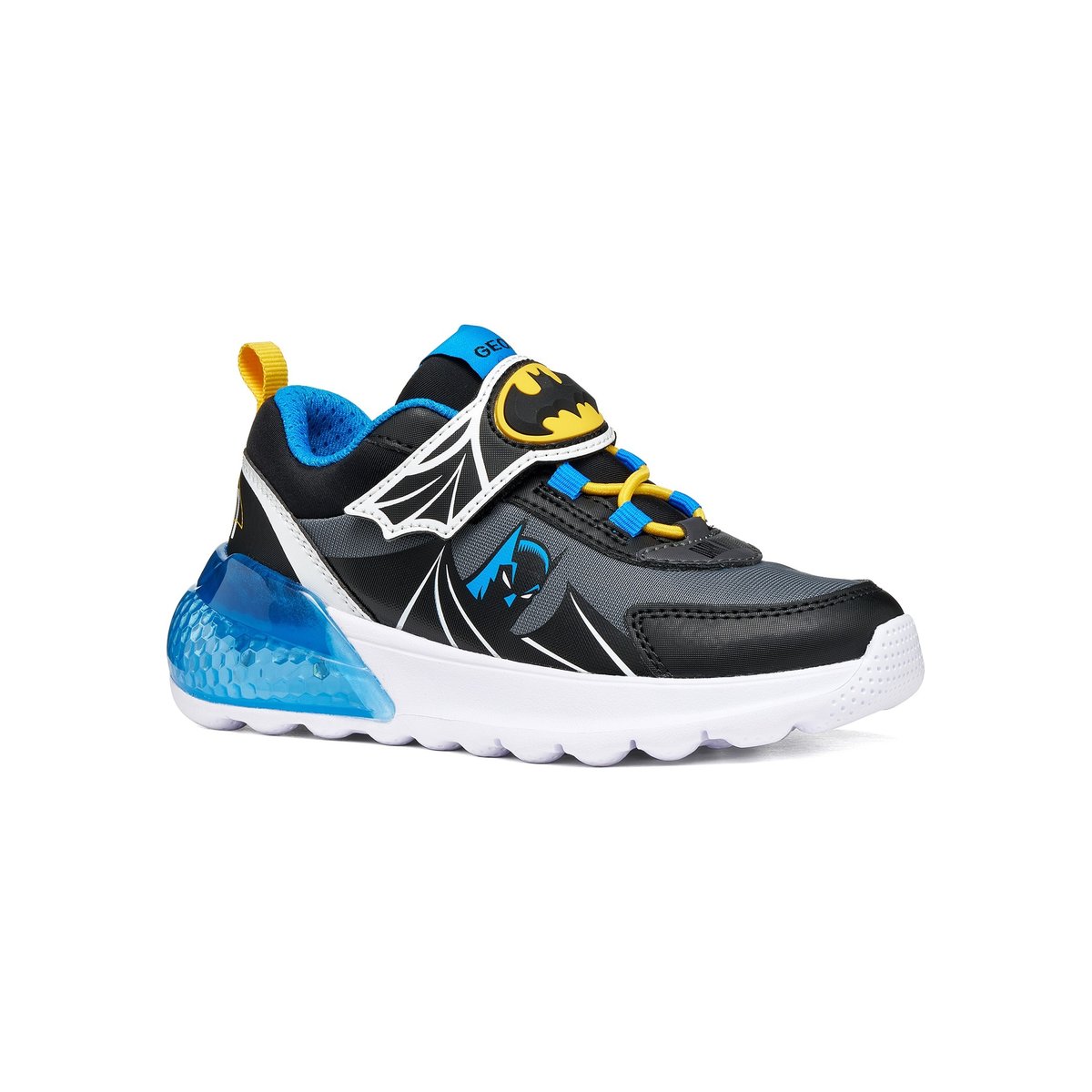 Baskets  J ACTIVART ILLUMINUS noir/bleu ciel, GEOX