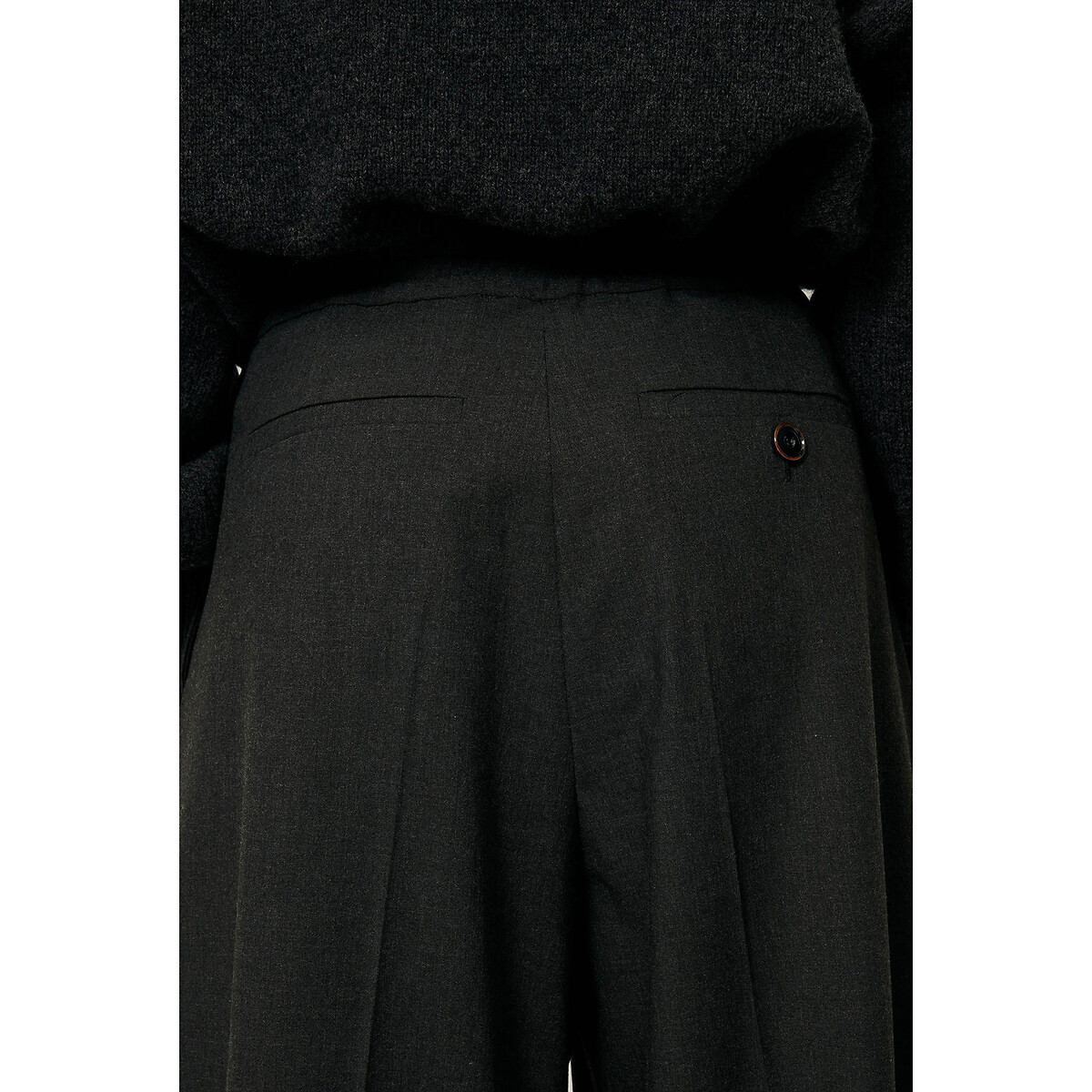 Hojiki Straight Trousers grey, SESSUN